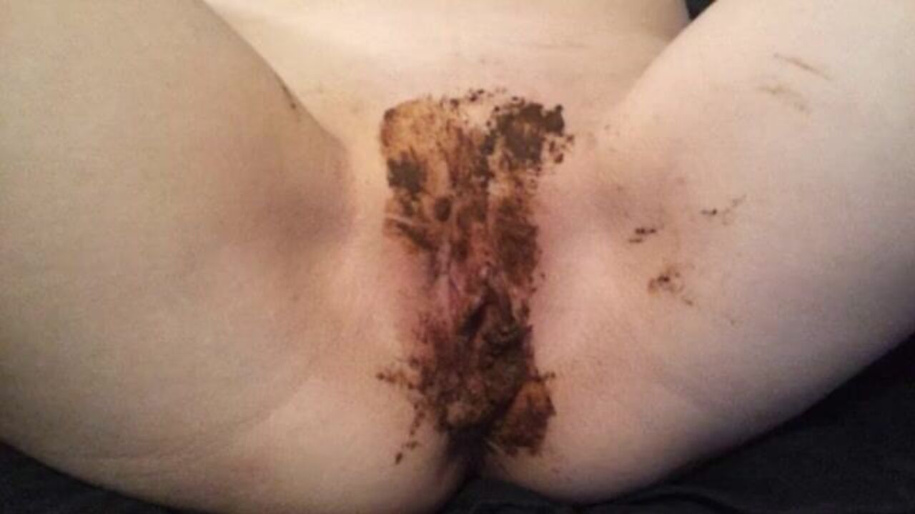 Watch as filthy wife gets fingered and fucked hard in scat porn video