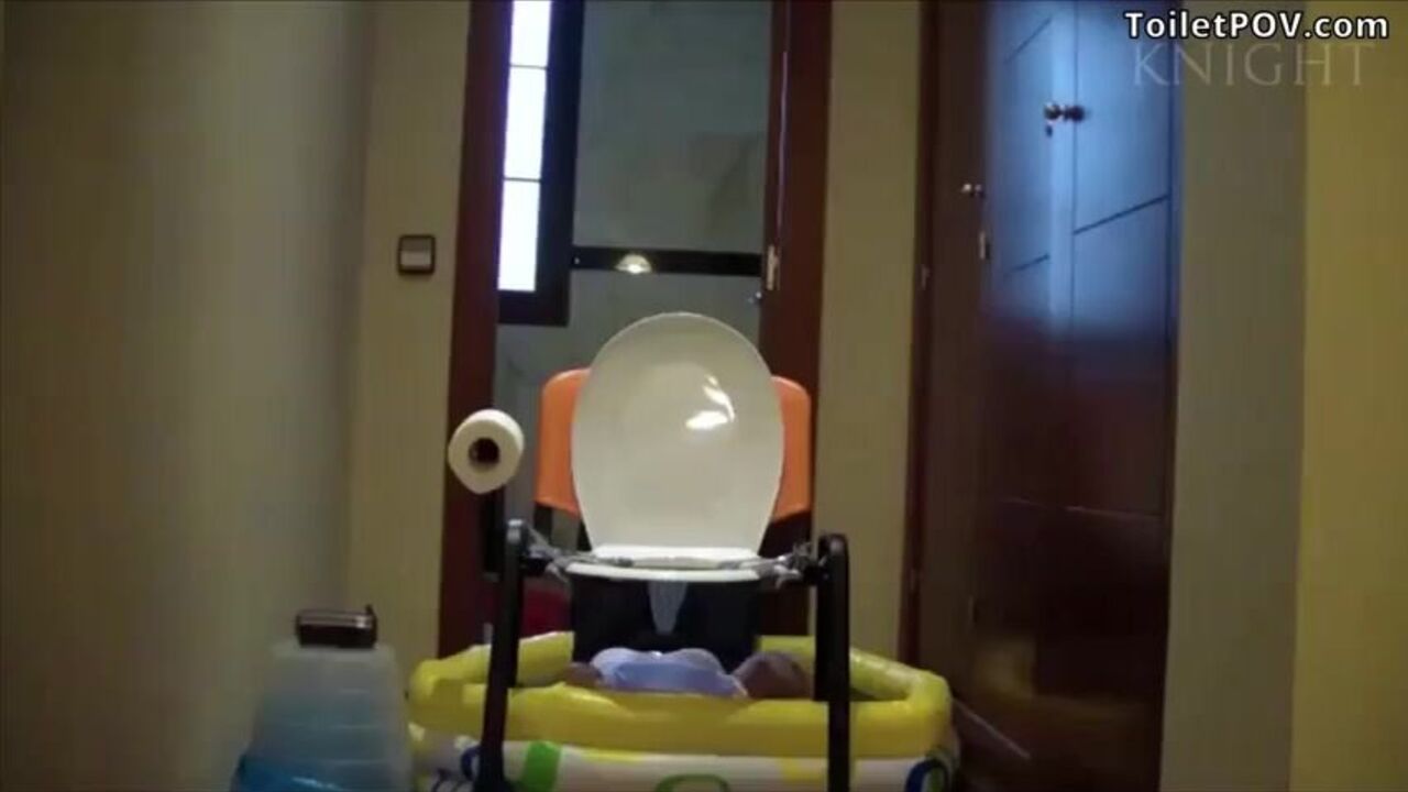 Watch these gorgeous slaves piss and crap in their human toilet POV