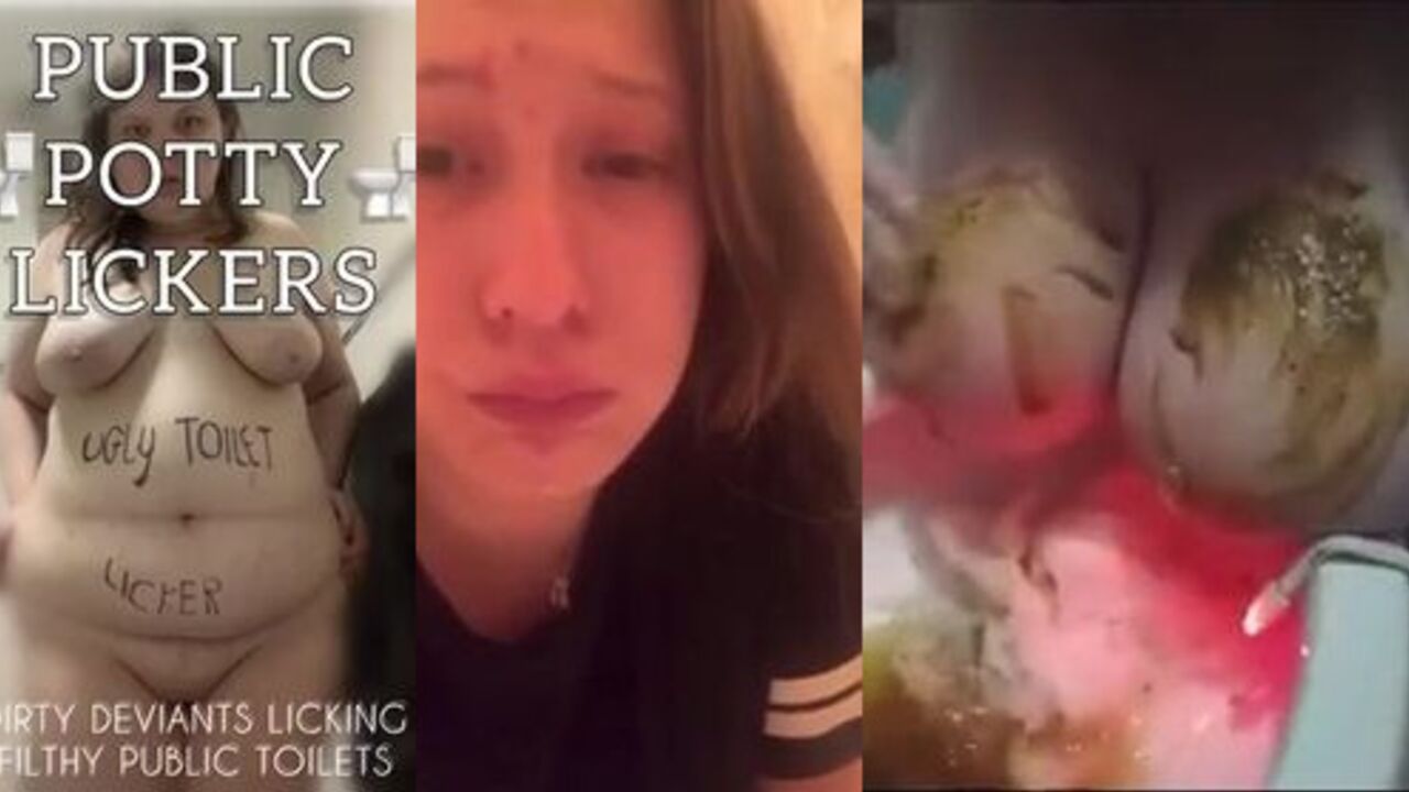 Dirty tongue tramps talk dirty while getting their pussies licked in public