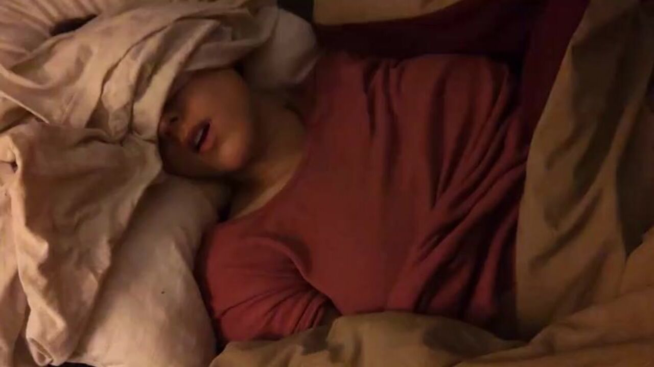 Big-titted sleeping sister gets her big tits pounded hard