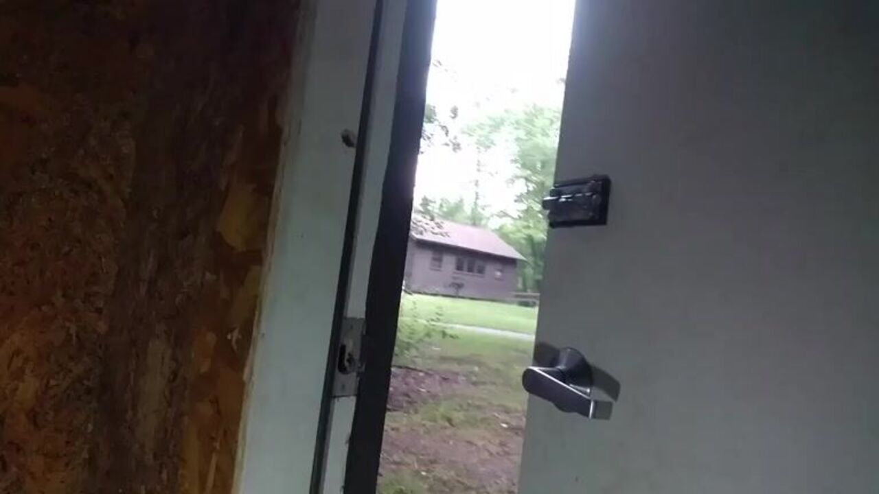 Dirty Outhouse Scatfest: Watch these filthy girls pee in the toilet while camping