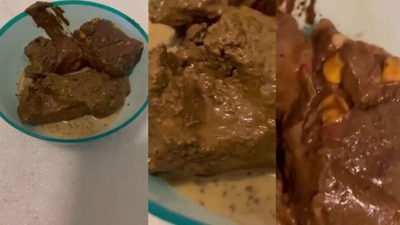 Watch as shemale mistress devours her sub's ass with her yummy food fetish