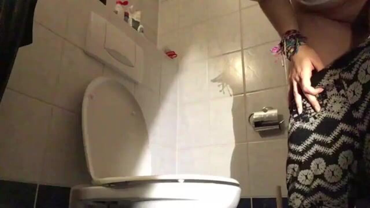 Sexy blonde with a sexy ass gets drenched in scat and piss