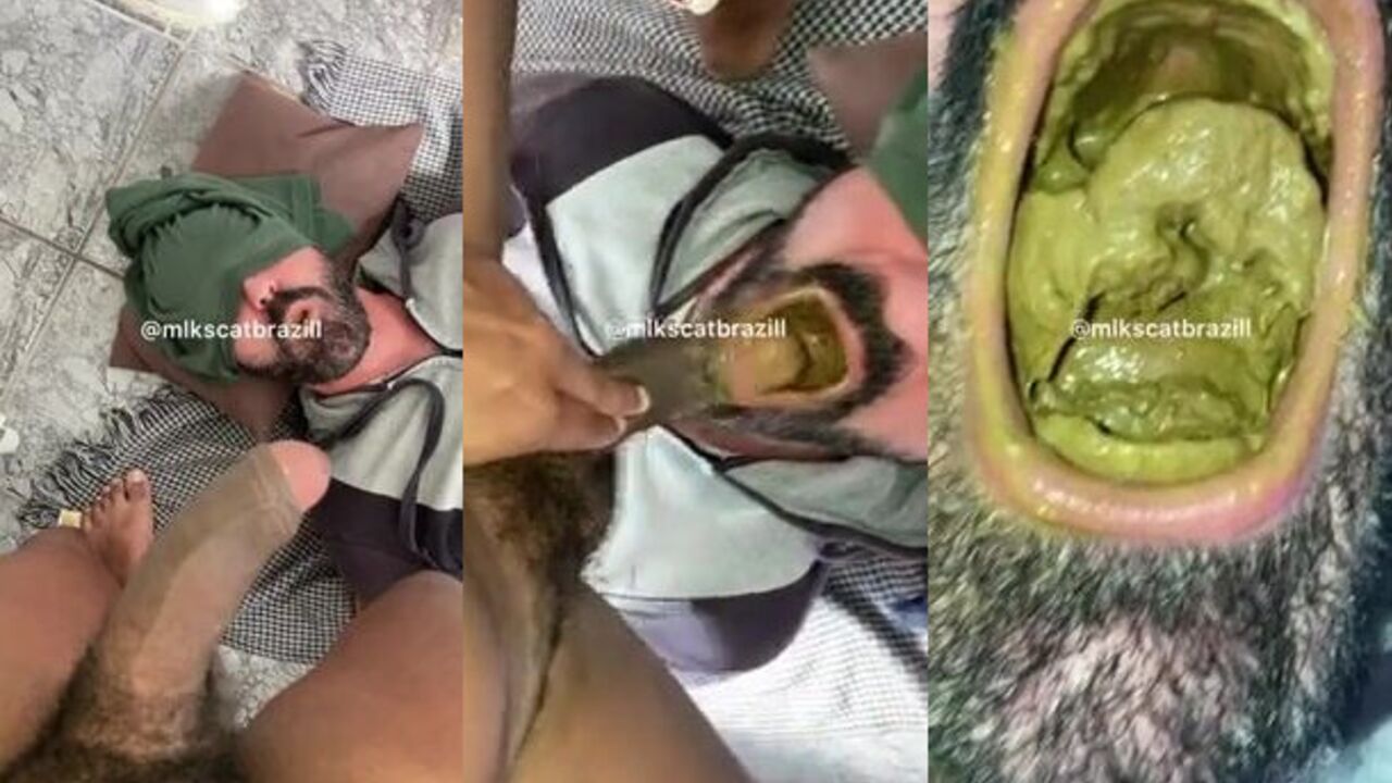 Brazilian slut in a filthy mouth gets her shitting solved