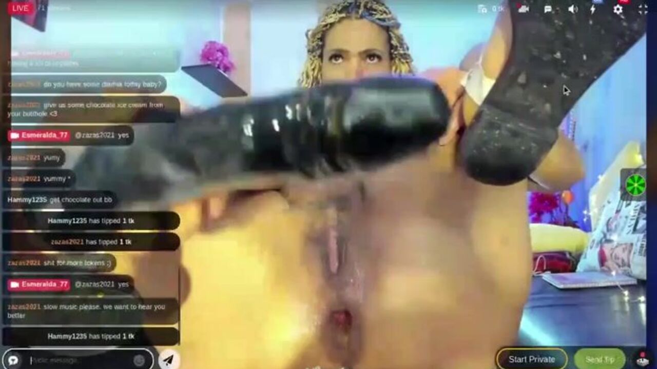 Watch this dirty slut get her holes drilled and mouth filled with jizz