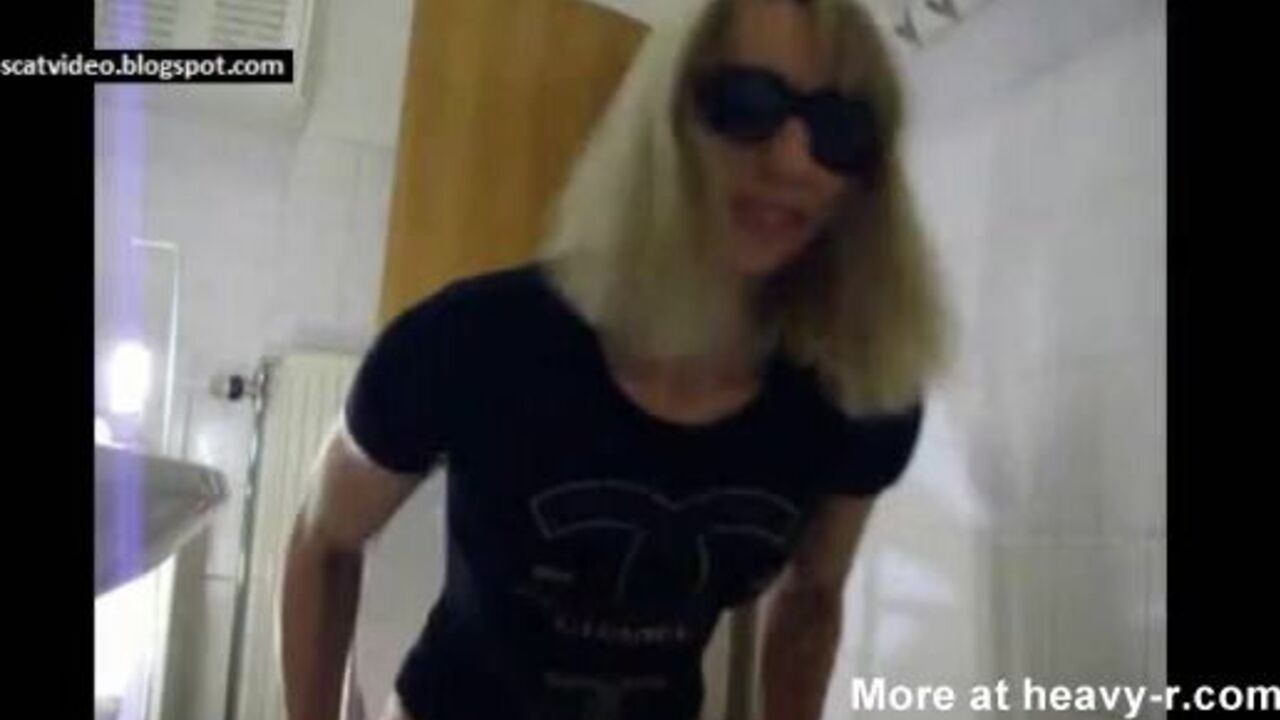 Poop on face with a big juicy load