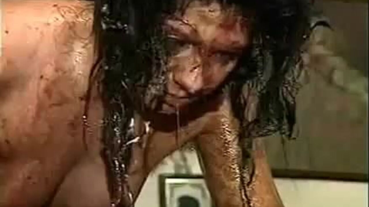 Watch this filthy toilet slut get off on solo scat play