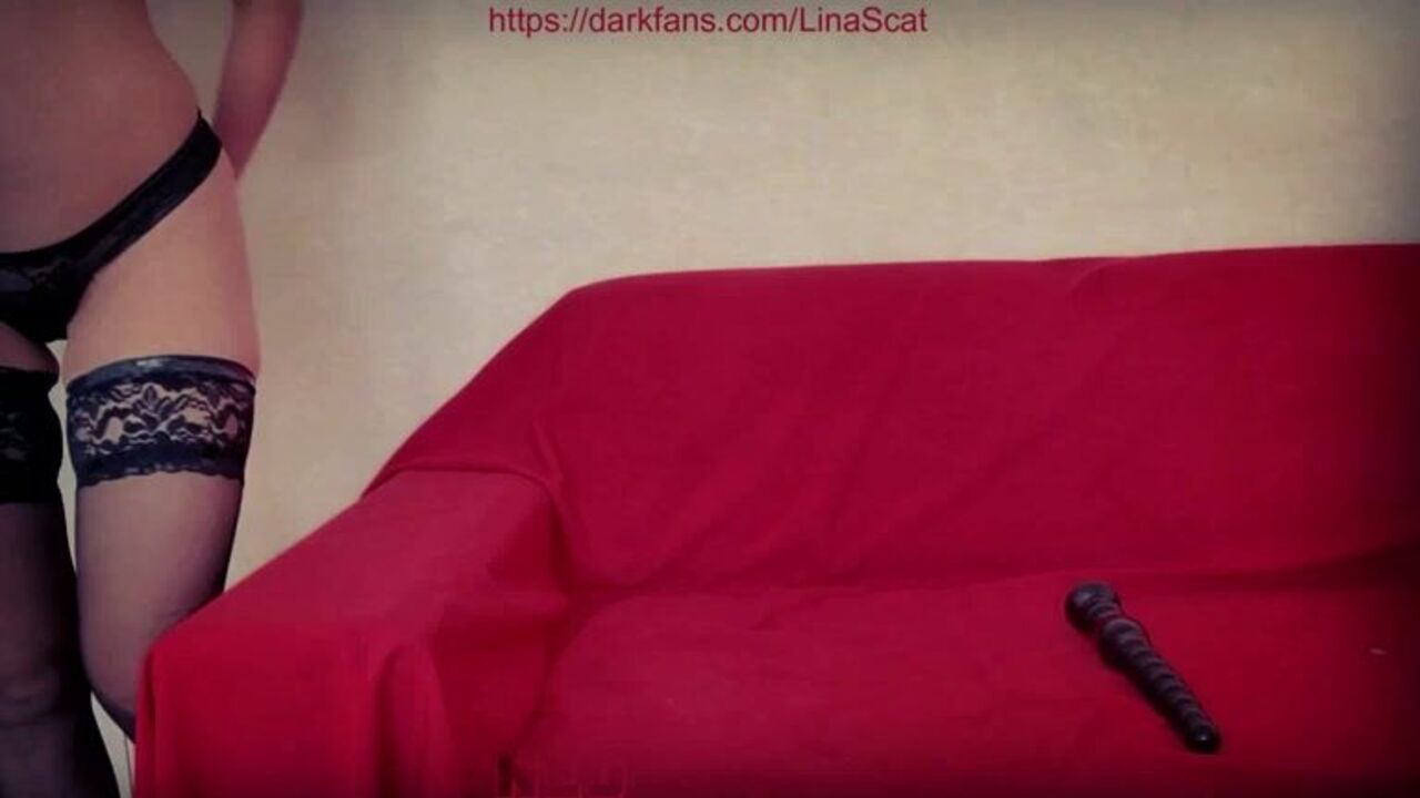 Watch Scat Lina get kinky with her favorite toys in this scat porn video