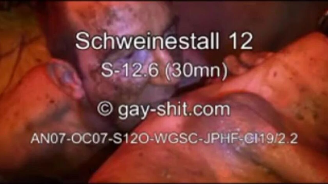 Raw scat party with bareback fucking & eating in Schweinestall 12 S-126