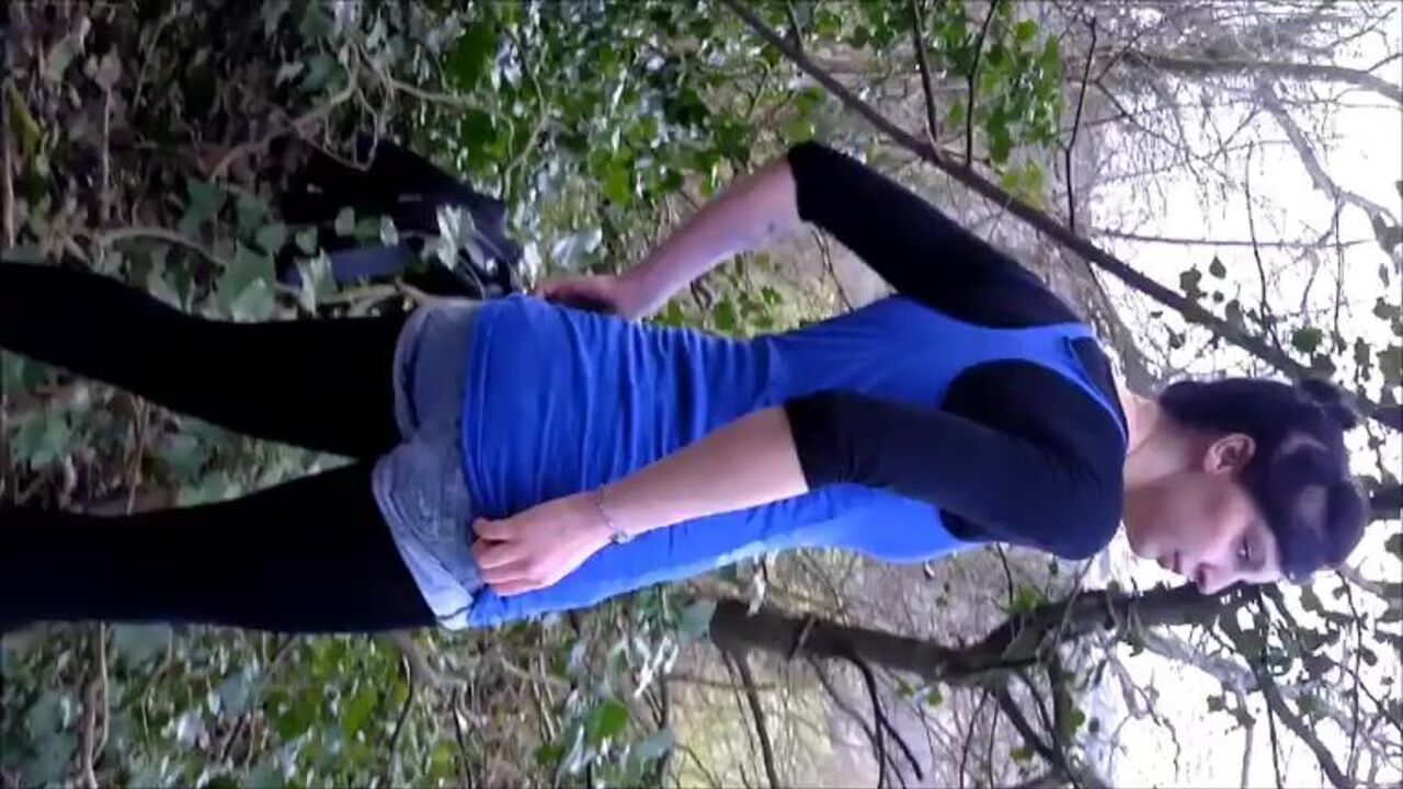 Watch Rose Rockchick's massive scat get drenched in the open air