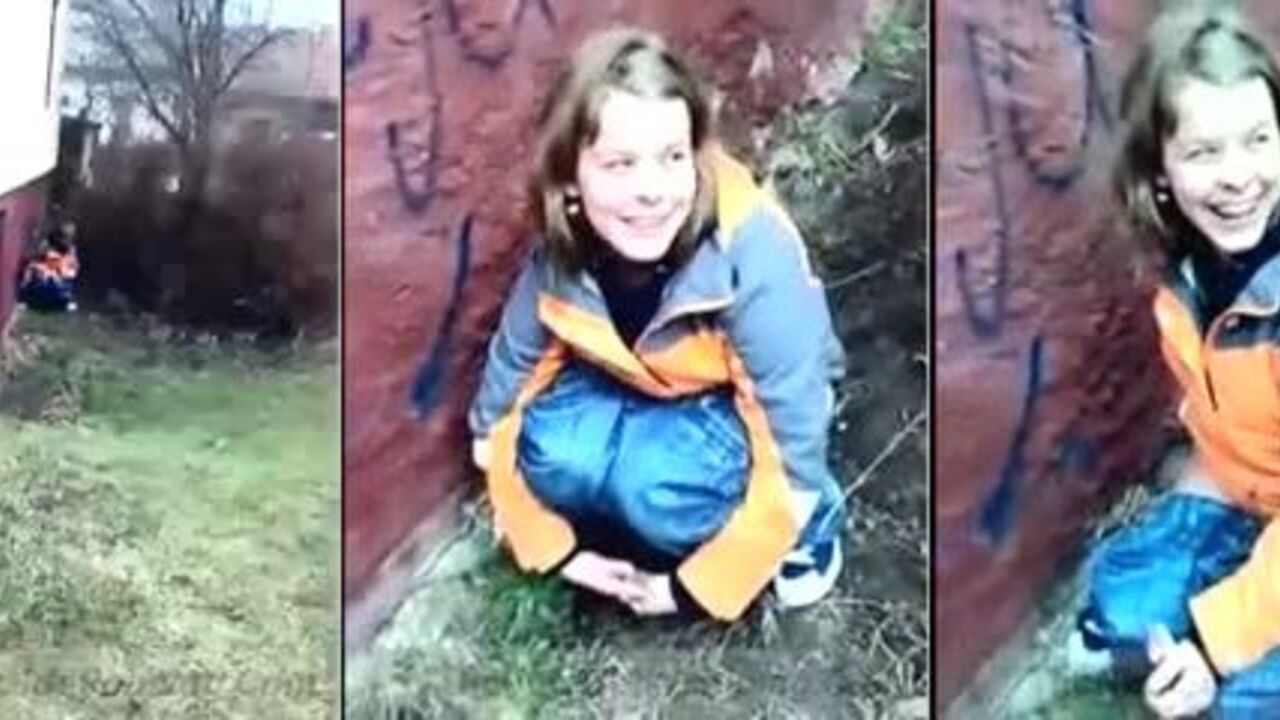 Watch this scat porn slave get her mouth and pussy filled with a juicy load