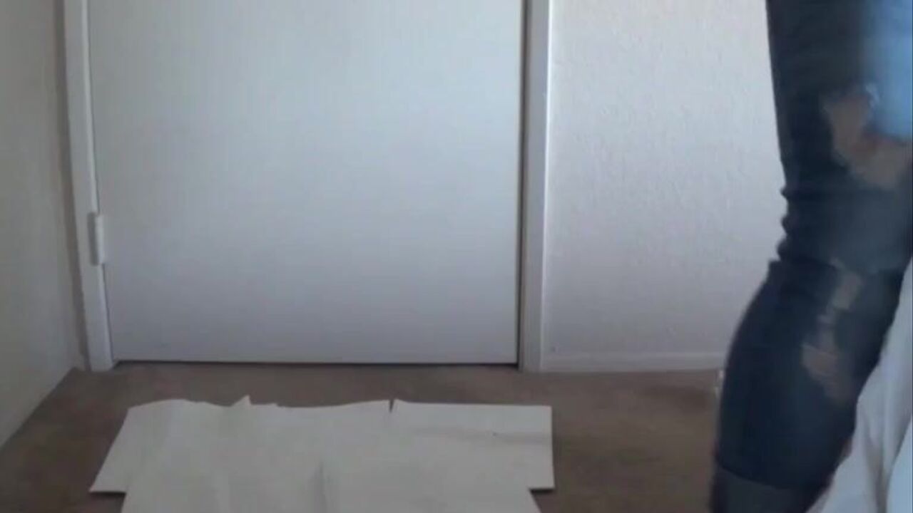 Watch this busty wife take four loads in her scaty pussy!