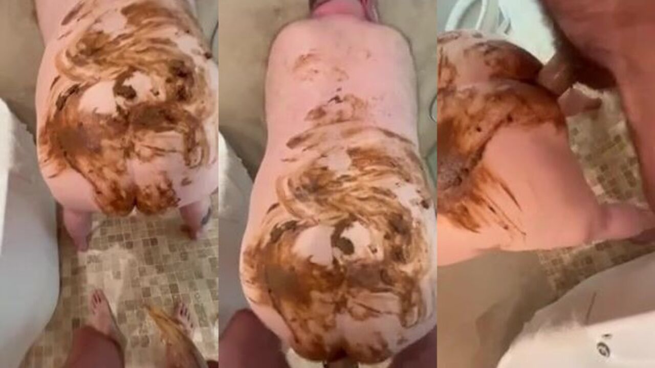 Watch The Bear B get down and dirty with his horny girlfriend in wild scat porn