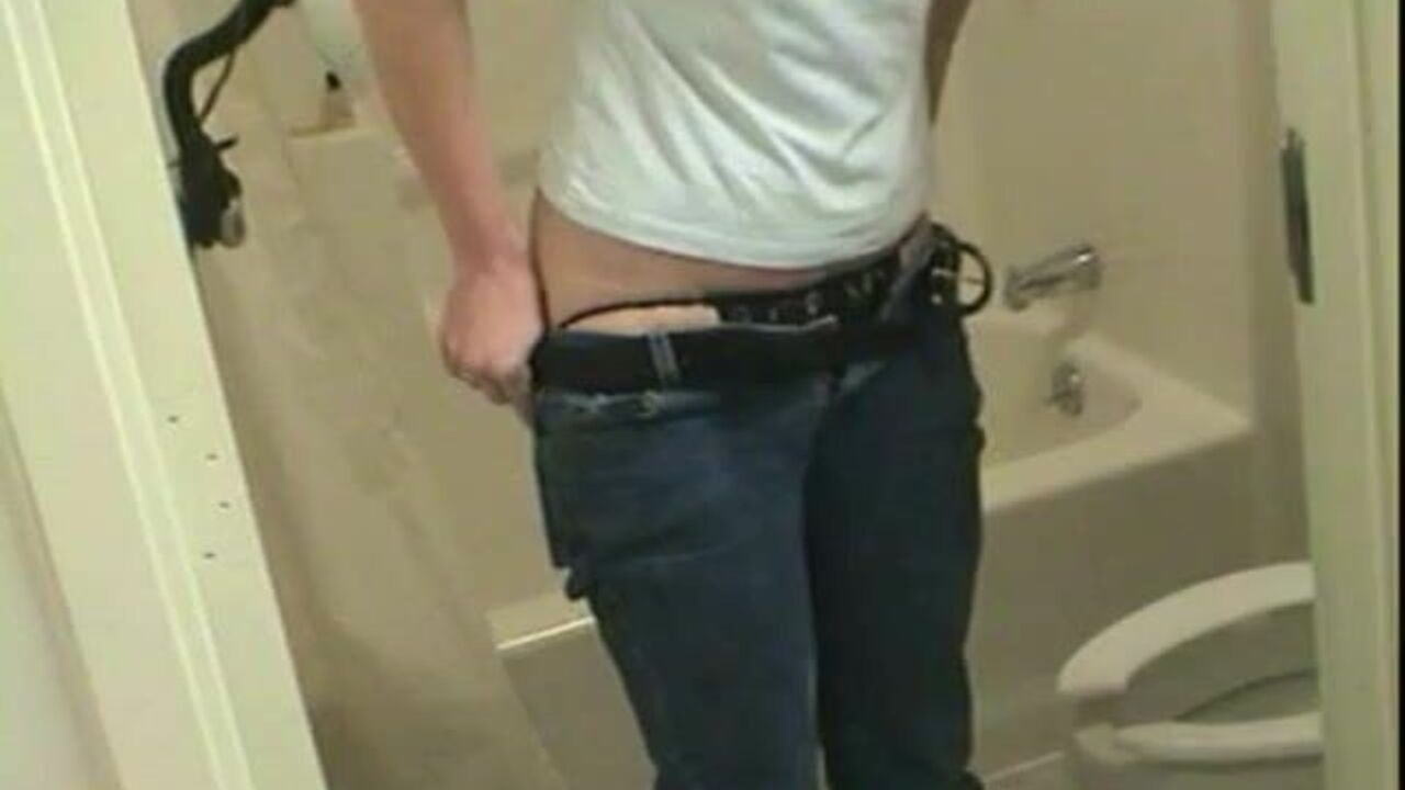 Krystin's private toilet adventures: Scat girl gets a messy surprise in the toilet