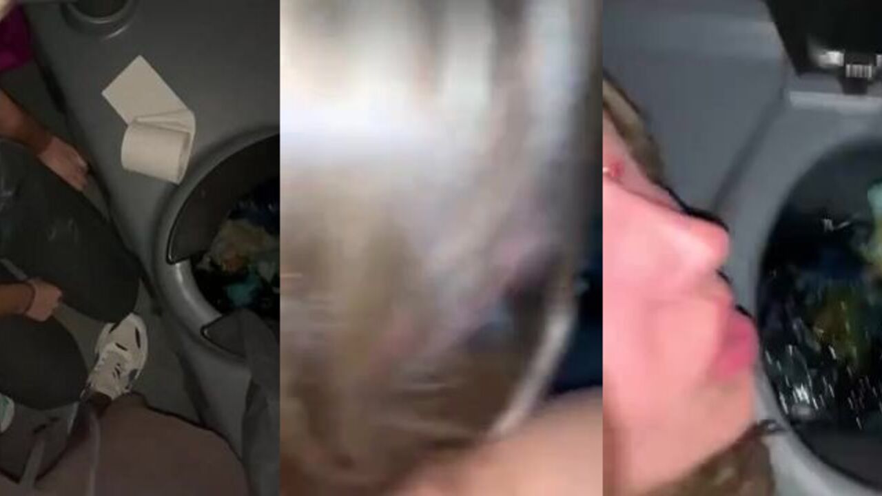 Watch this filthy slave get punished in public toilet like a dirty little scat