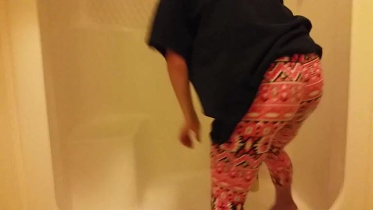 Watch this thick slut get her scat stuffed with two logss while getting her ass drilled hard