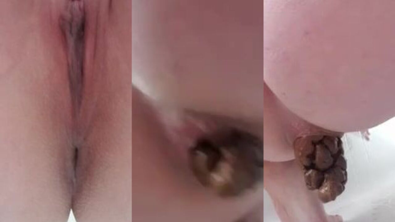 Watch this dirty scat porn video of a pretty dookie getting her scat off