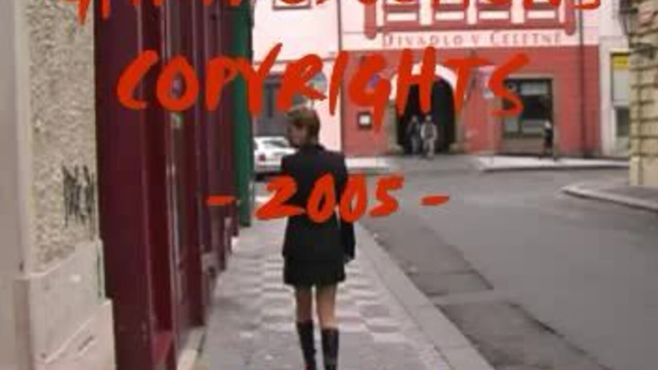 Watch this filthy chick get her pants wet in public!