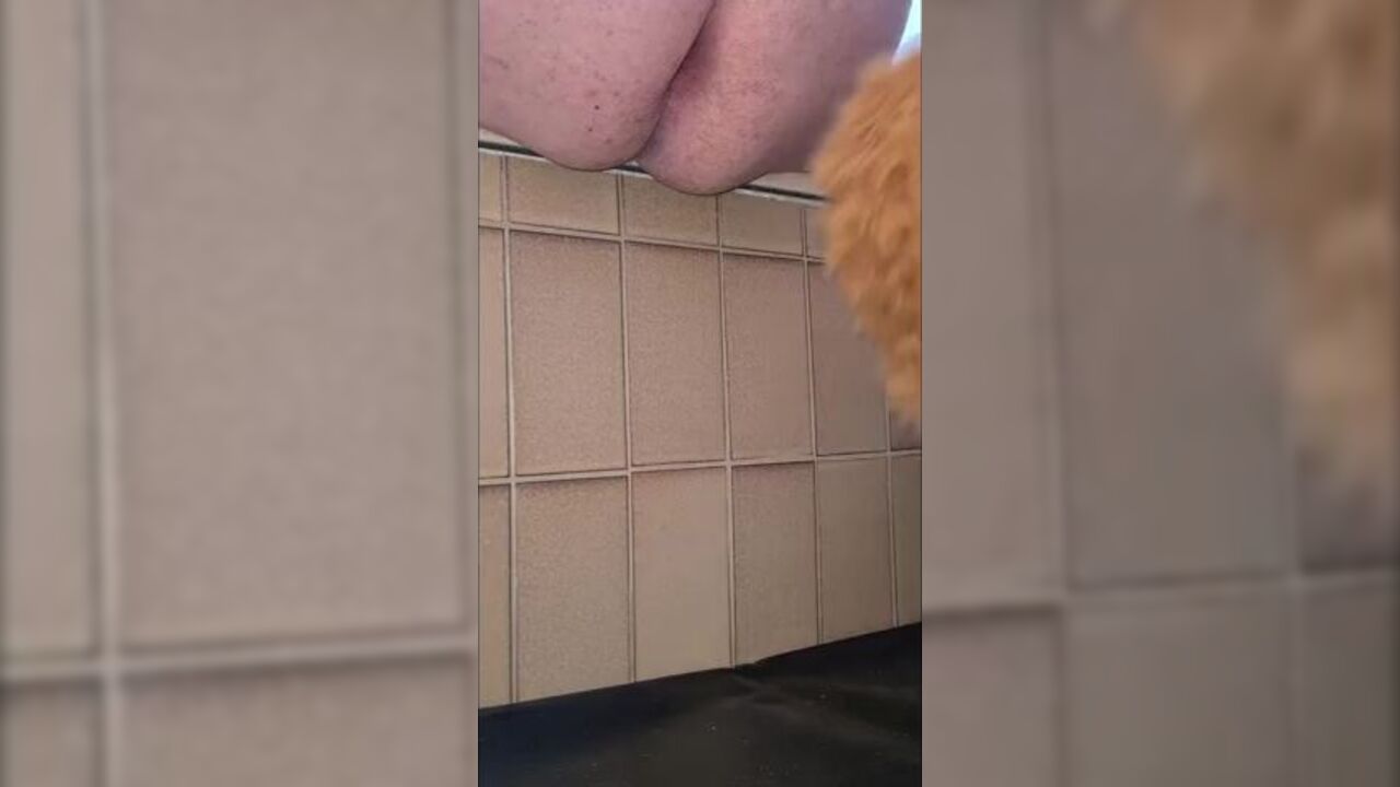 Fursuiter gets her scat soaked in piss & human toilet action