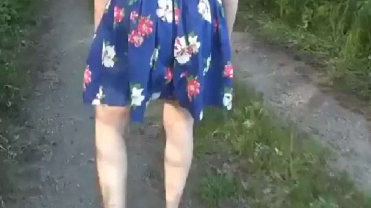 Watch this filthy country lane scene with a scatty slut getting her pussy and ass pumped full of warm pee