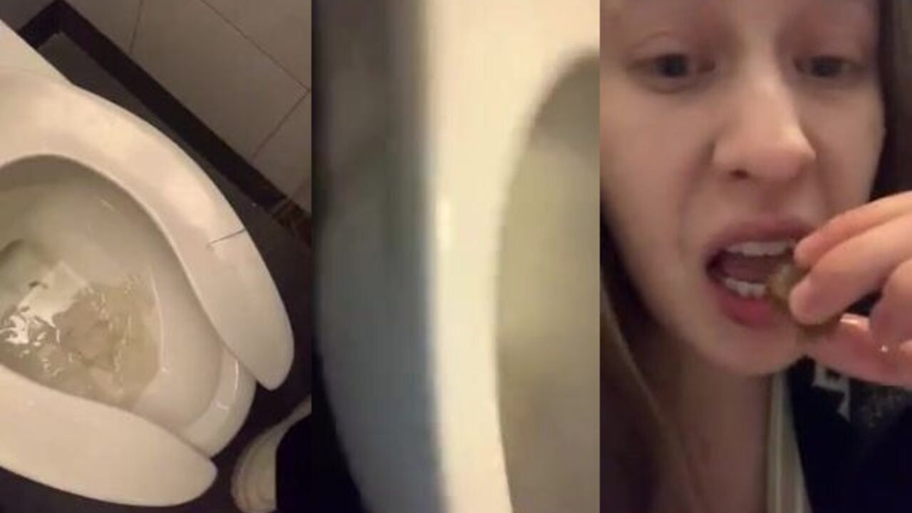 Humiliating public scat porn: Poets blackmailed to do degrading things