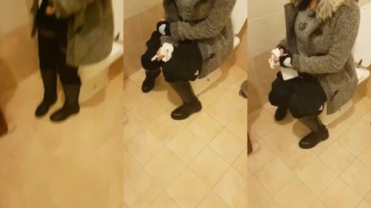 My naughty sister films herself pissing on the potty like a pro