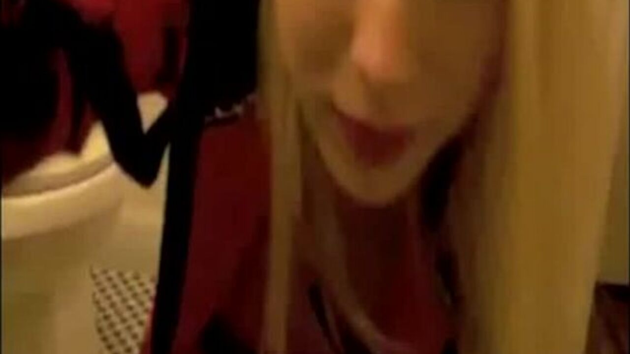 Blonde Eve Shitting on the Bathroom Floor while getting her pussy pounded