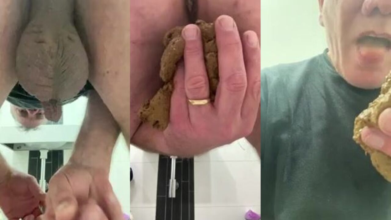 Watch this Amsterdam dude devour his morning poo with his mouth