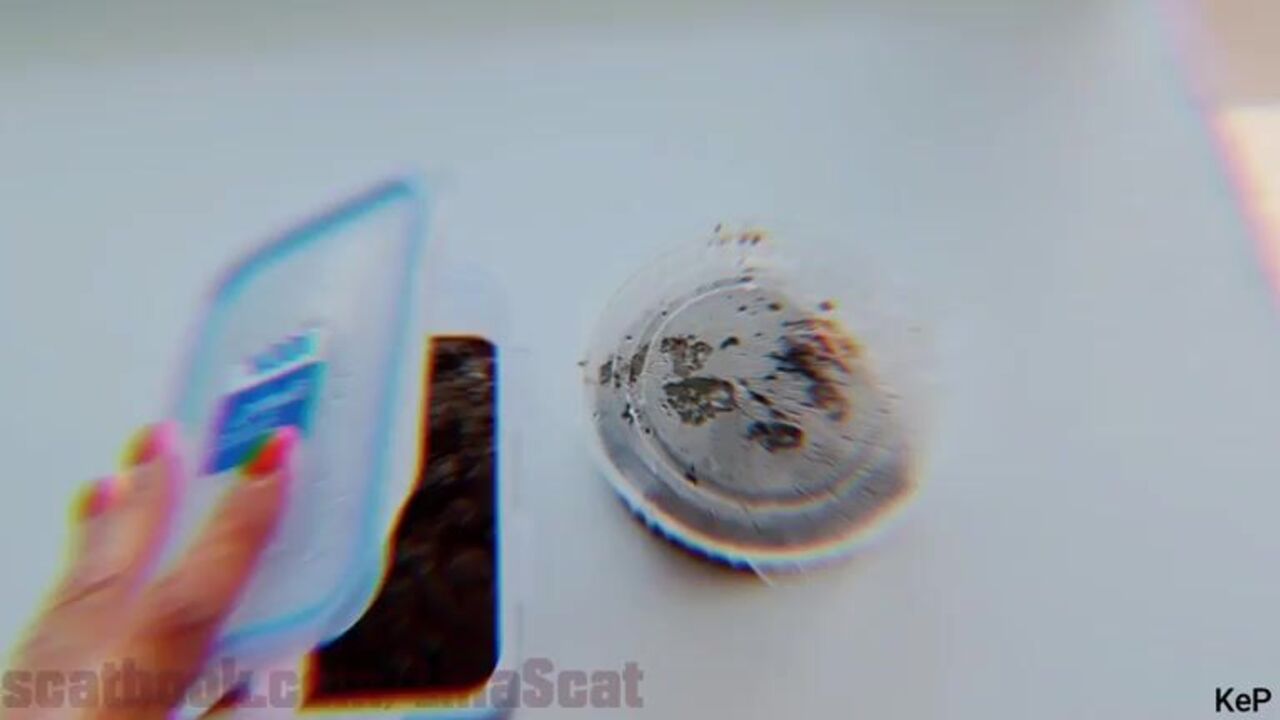 Part 1-2: Nasty bathroom playtime with scat porn & poop porn