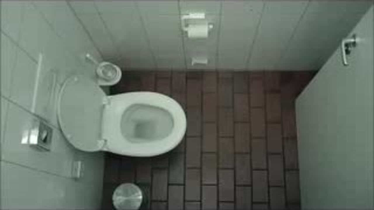 Get up close and personal with a filthy slave in a scat fetish video