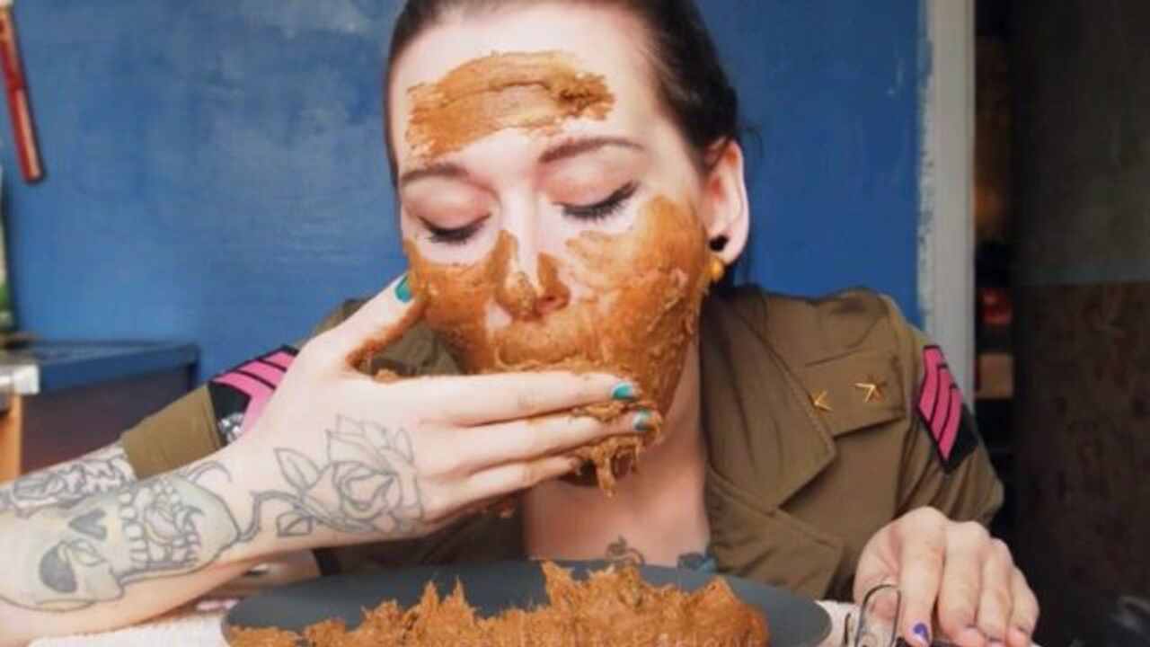 Get off to this scat video of a filthy slave getting off with a wild fuck