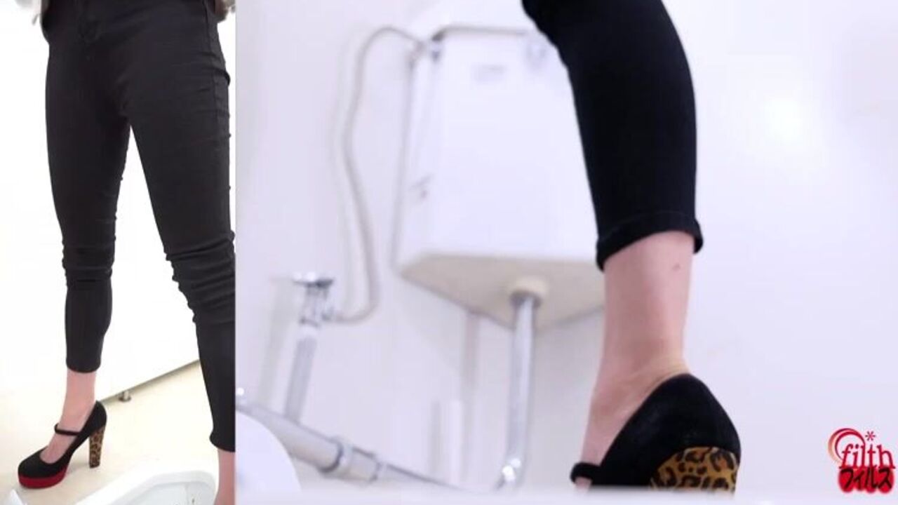 Watch this filthy slut get down and dirty with her own scat