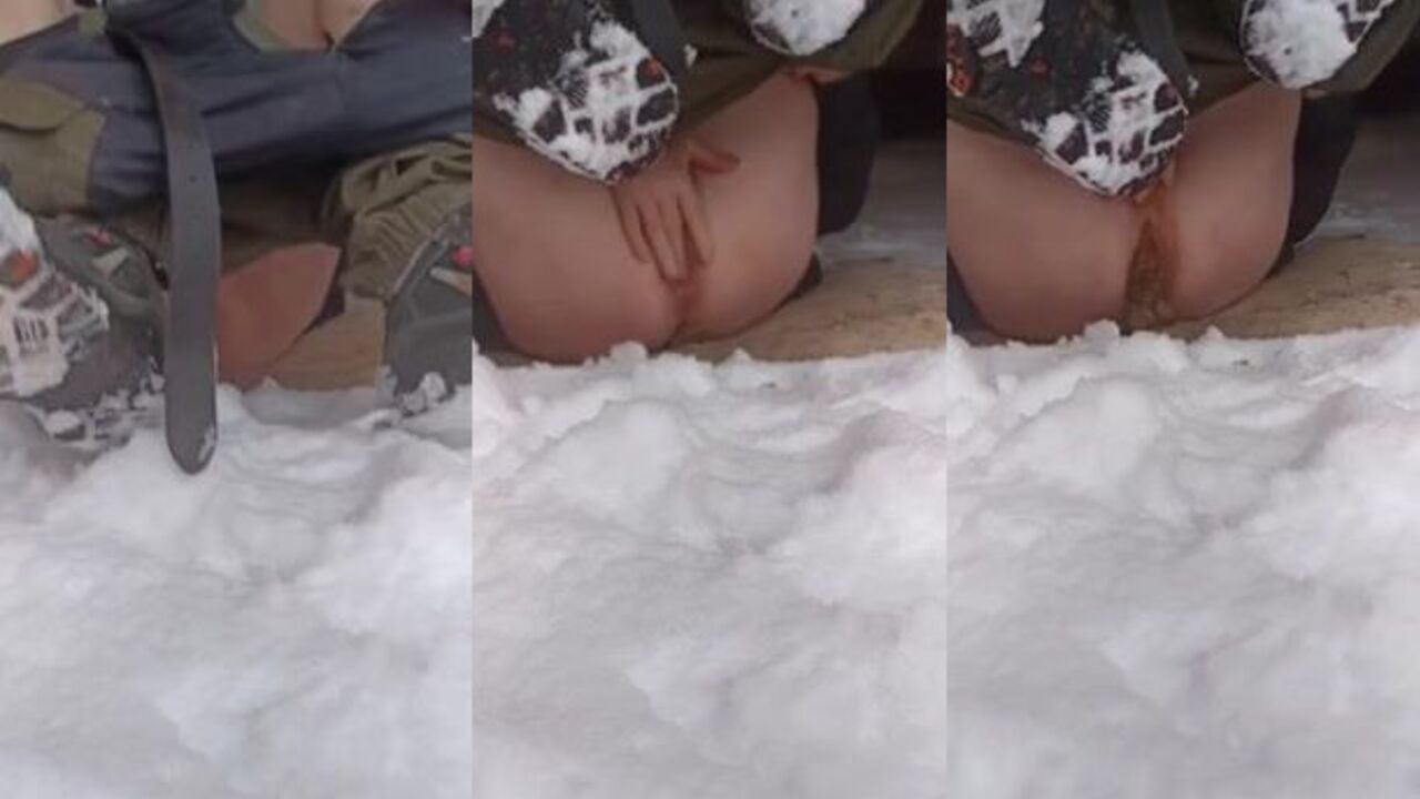 Watch this amateur slut get her ass scatted with ice and kitty-fucking