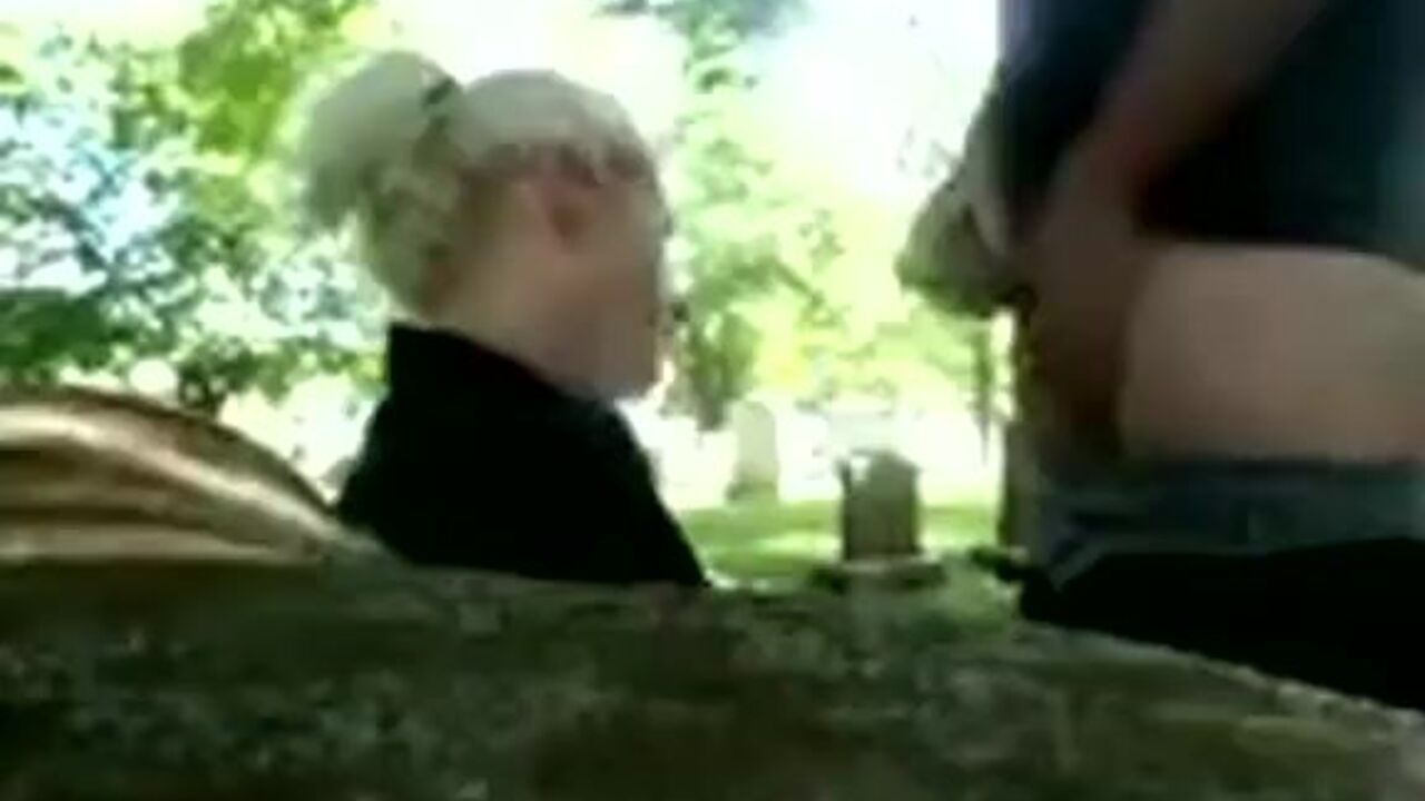 Pissed off prostitute gets her ass drilled in the graveyard