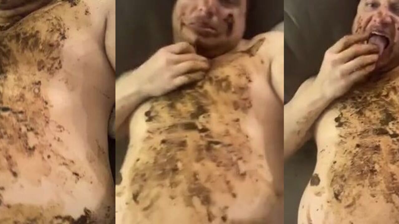 Watch this kinky slut devour scat like a filthy pig