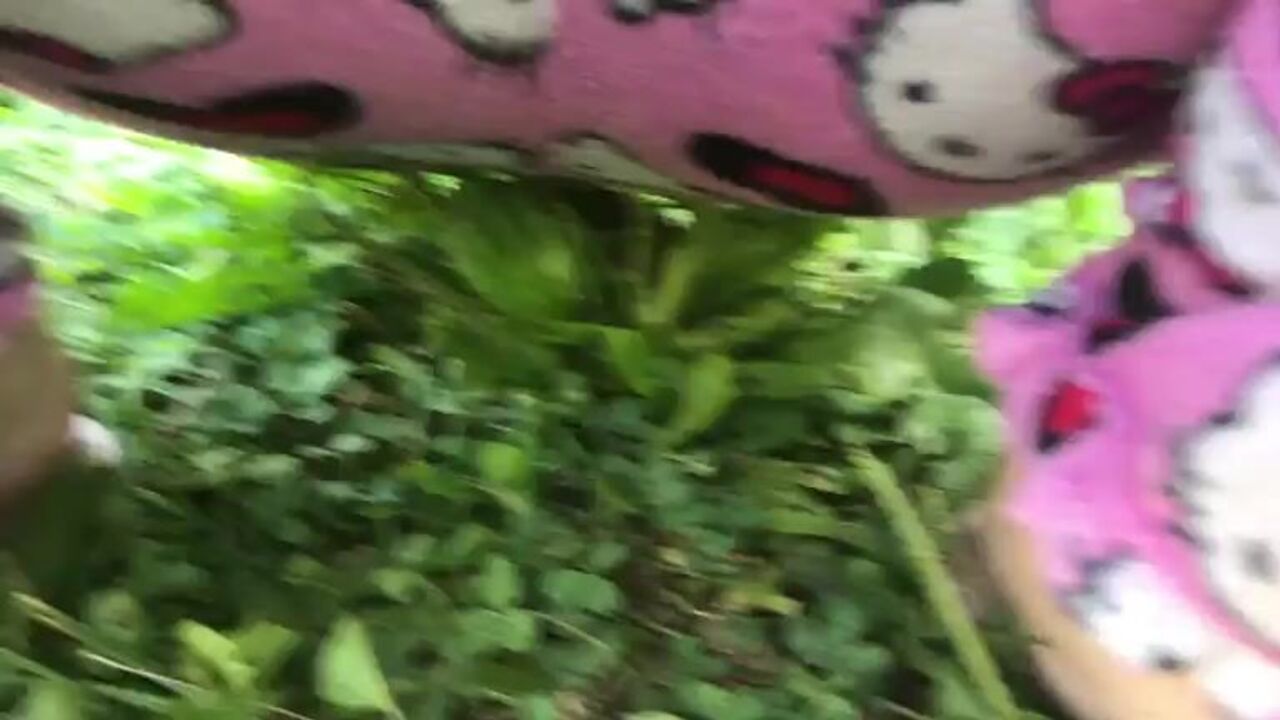 Watch this horny scat porn video as she gets dumped outside and shits like a pro