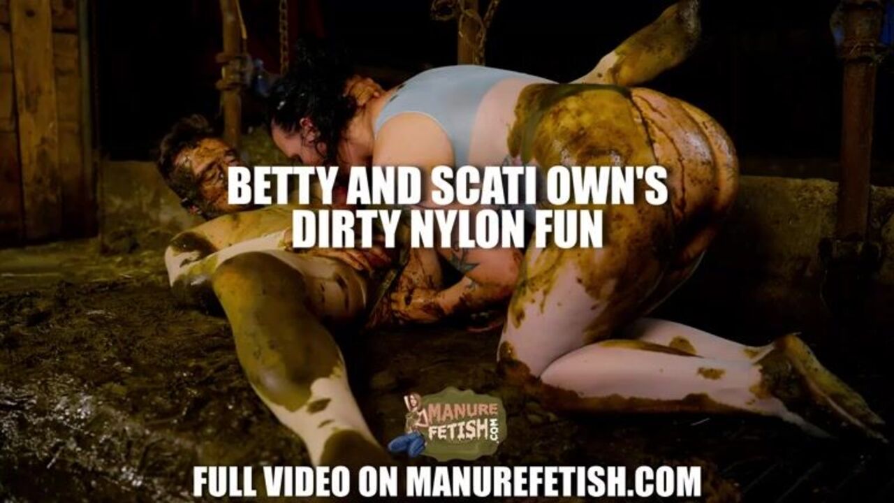 Watch dirty Nylon slaves get their pussies drilled in scat in this scat porn video