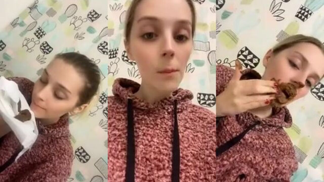 Maria Anjel devours scat like a pro in Scat Journey 1