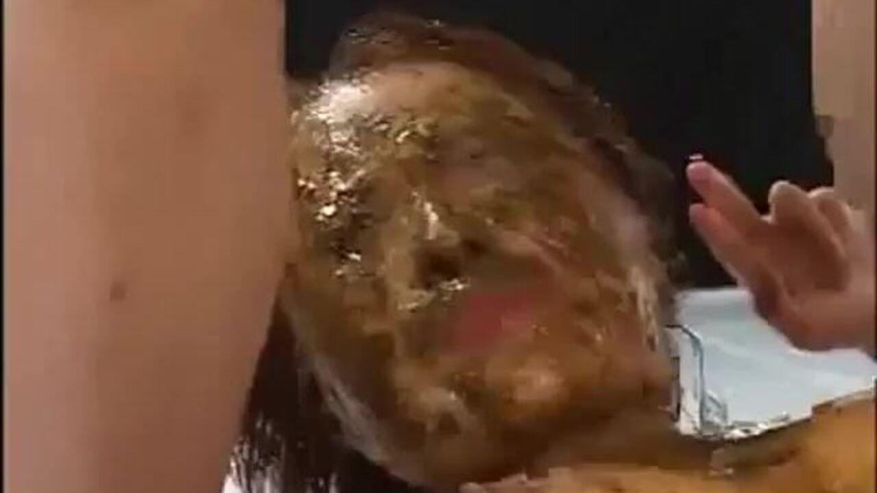 Watch as this slut devours every last drop of that Asian pussy's scat with help from her friends