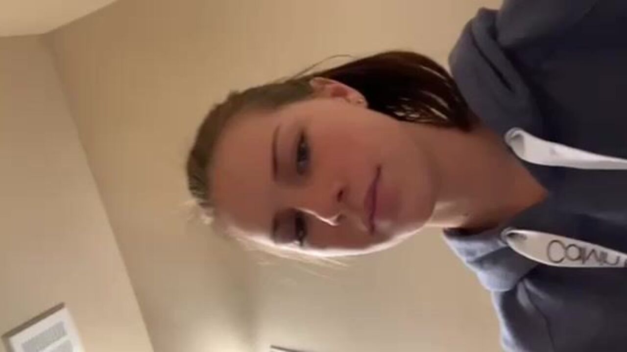 Watch this filthy slut get her scat stuffed and gagging on a hard dick