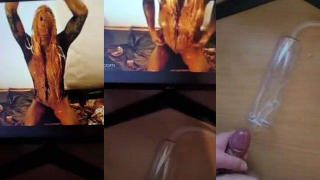 Watch me cum hard while watching my favorite scat video with a hot load