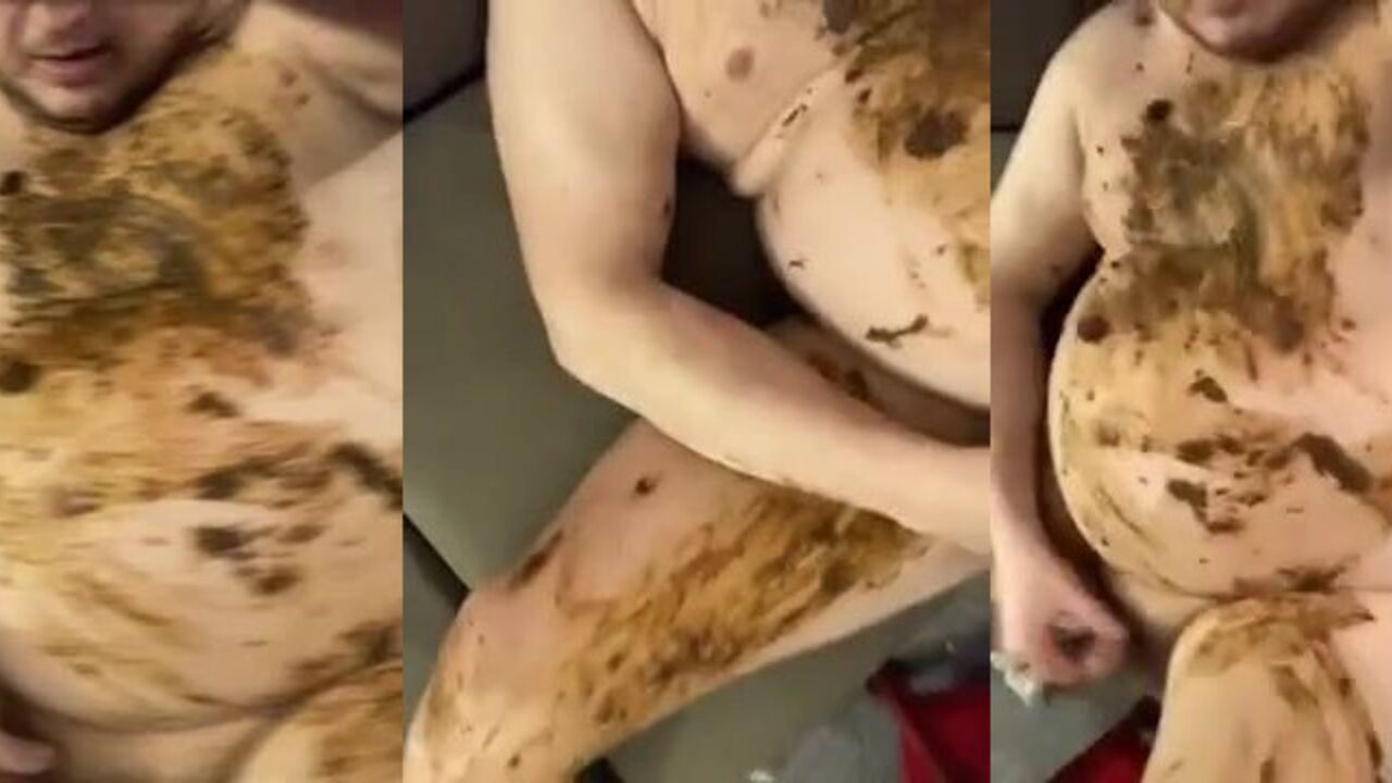 Watch this scat-hungry slut devour every last drop of it