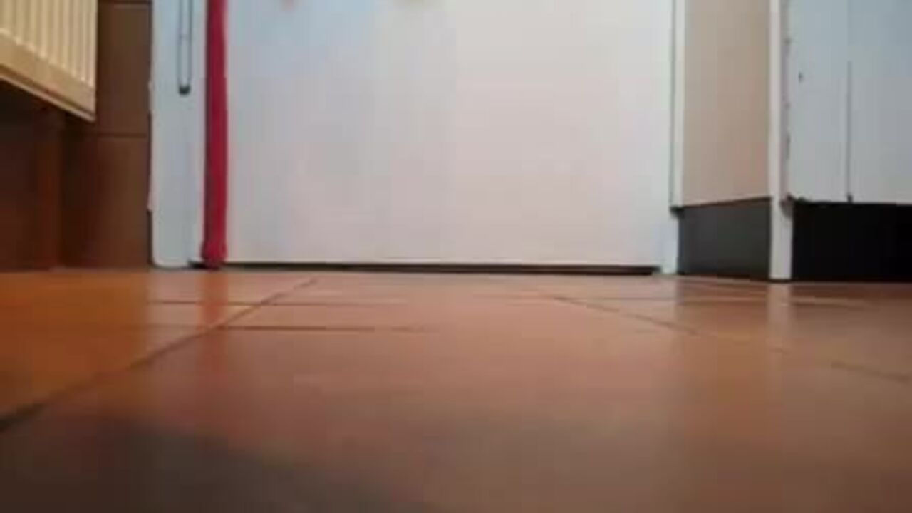 German teen girl gets her scat off on the floor like a pro