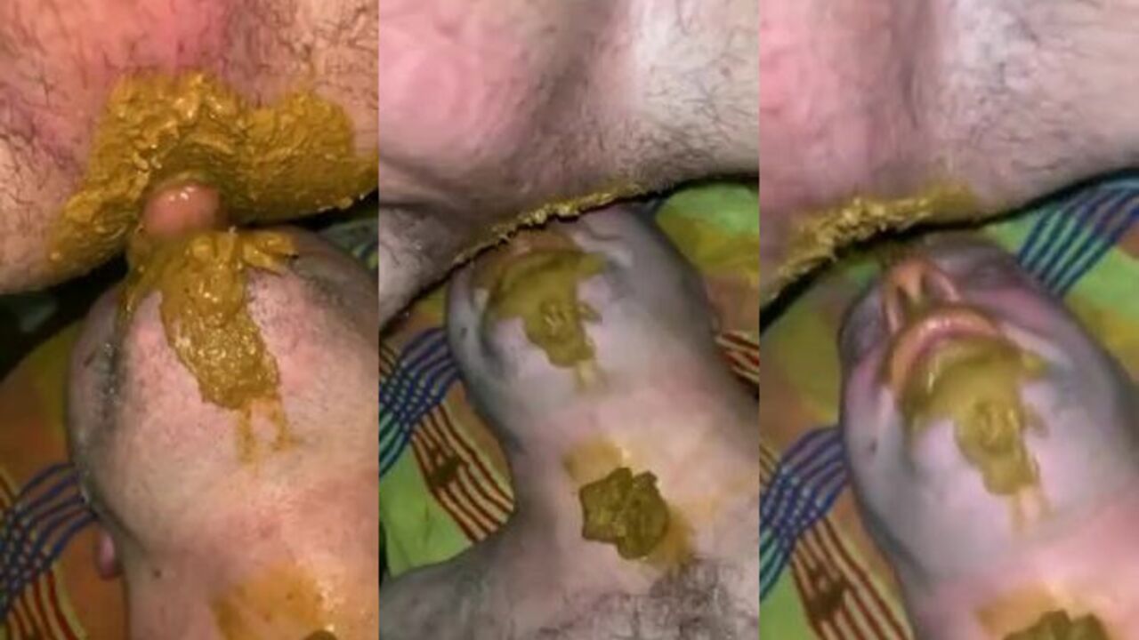 Hot scat porn action with a hungry guy