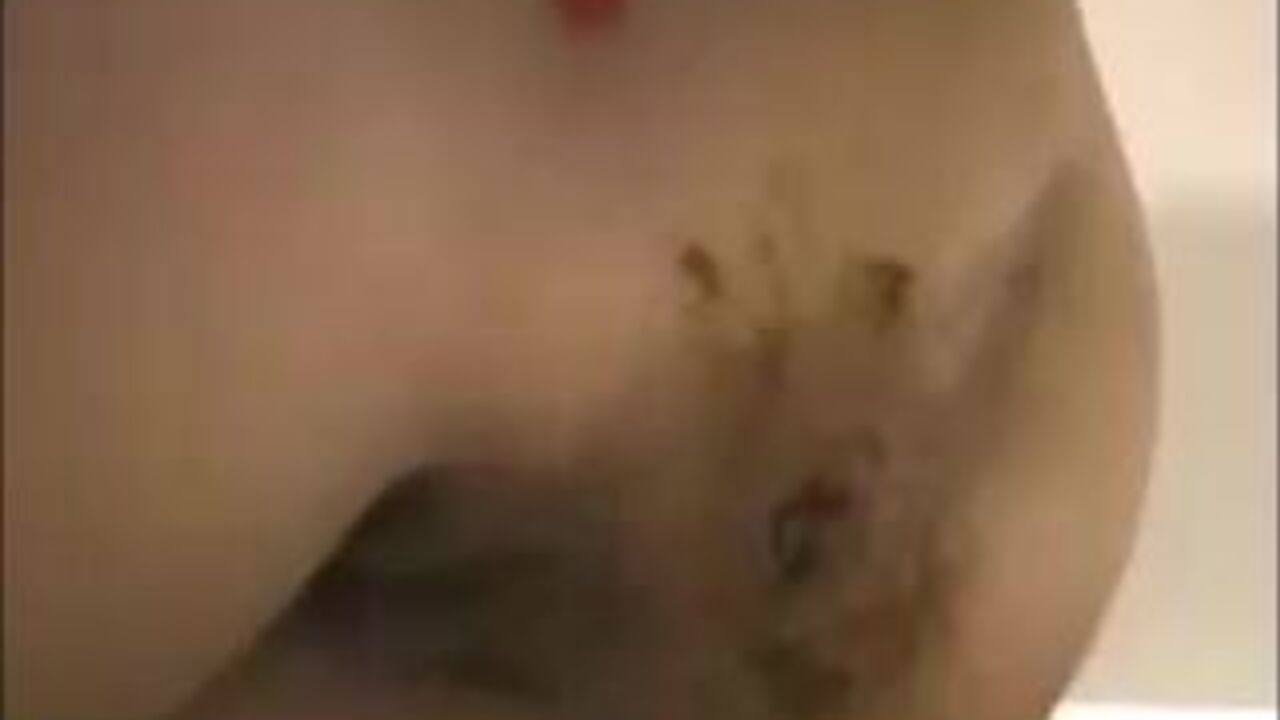 Watch this horny milf show off her scat slave's ass with her filthy mouth