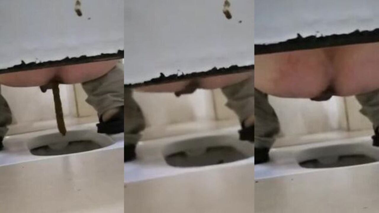 Watch as voyeur dudes scat and pee in the toilet like it's no big deal