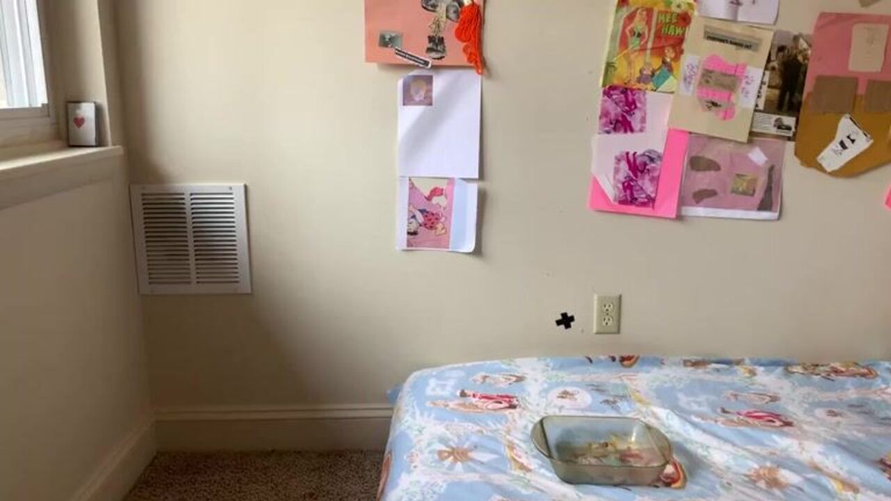 Watch this dirty girl get her first bed-shitting experience with a scat load of her own