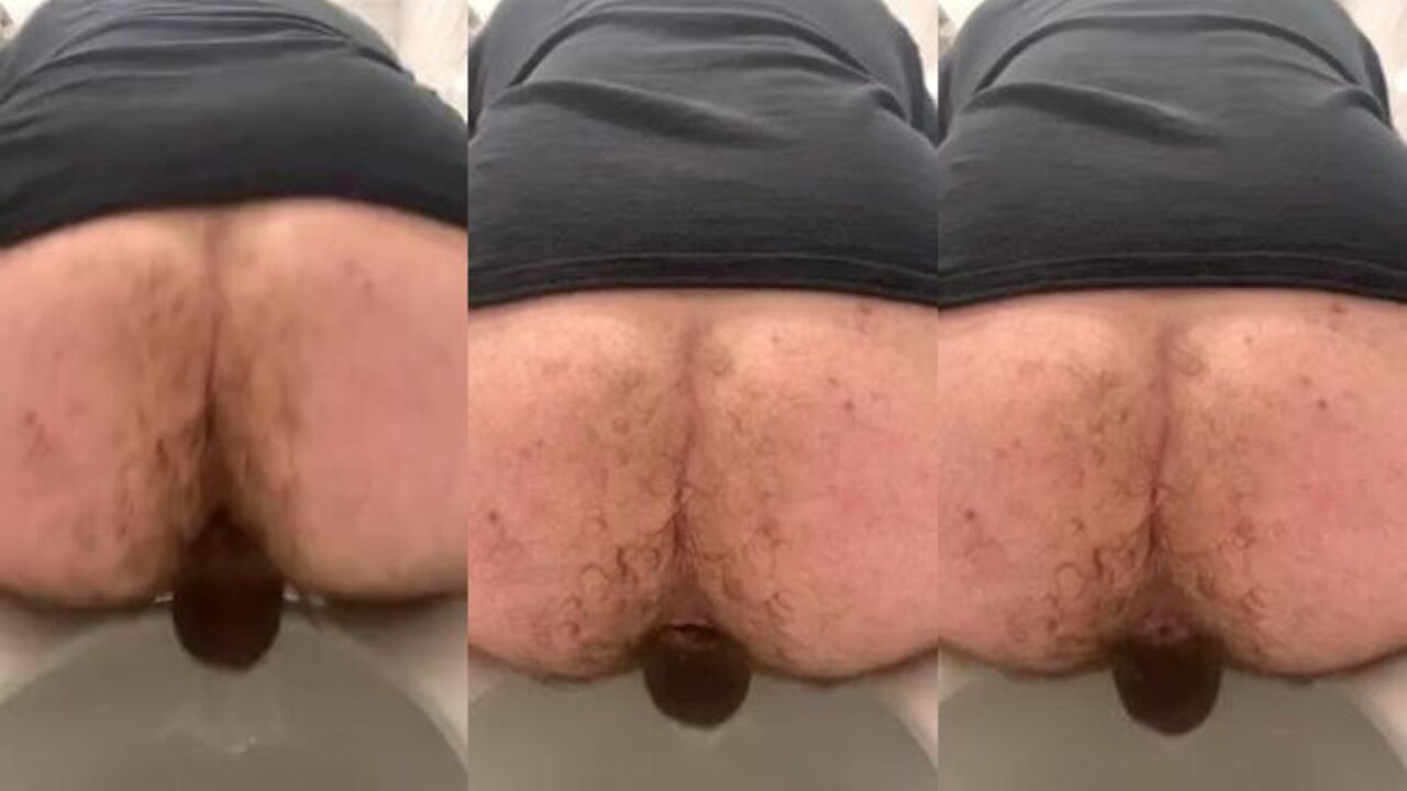 Get up close and personal with your own back view pooping session