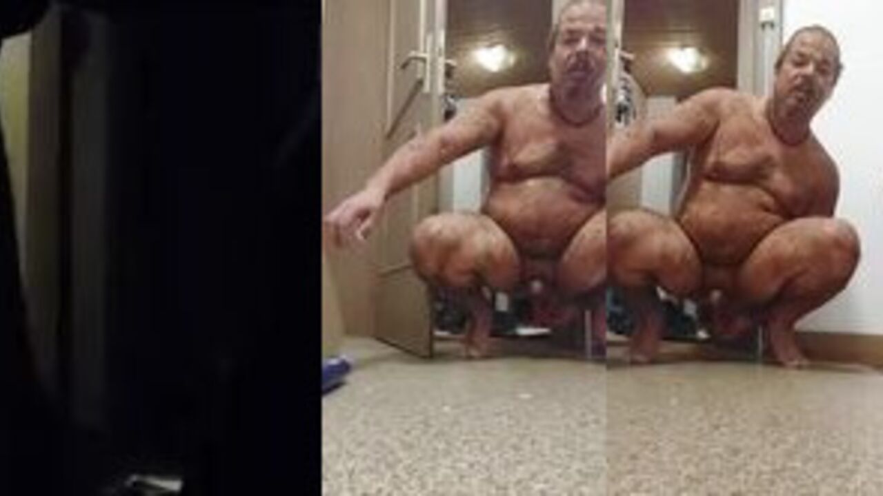 I found a filthy scat outside my apartment - it's full of smeared semen!