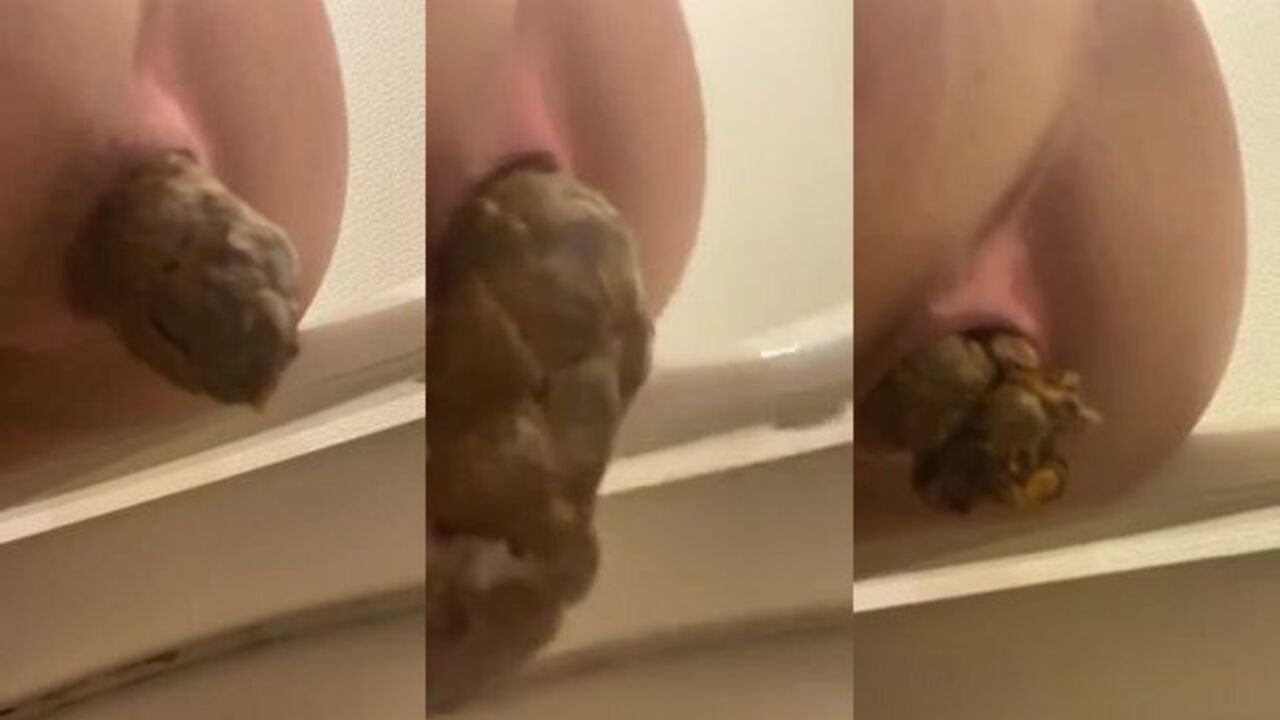 Watch this dirty slut scat and take it up the ass like a pro!